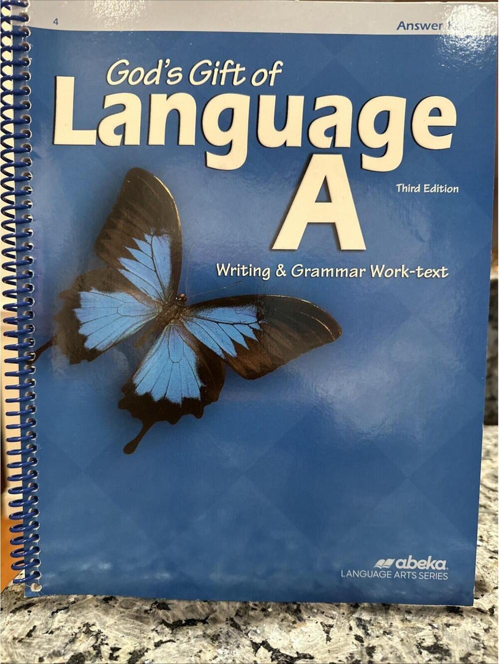 Abeka 4th Grade Language Work Text ANSWER KEY 3rd Ed